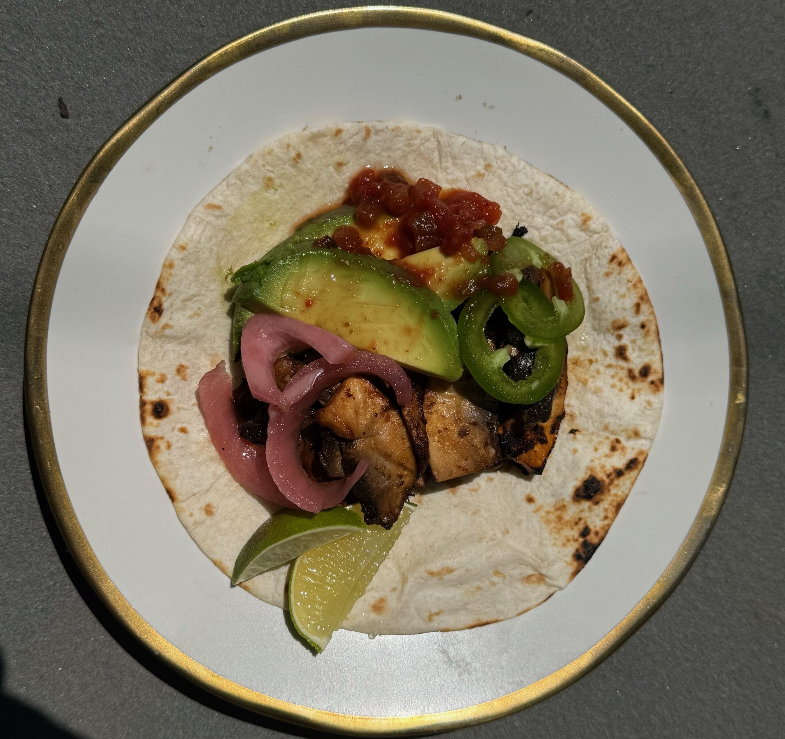 Grilled Chipotle Lime Portobello Mushroom Tacos Recipe