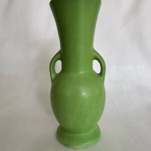 Vintage Handmade Small Ceramic Granny Smith Apple Green Amphora Vase