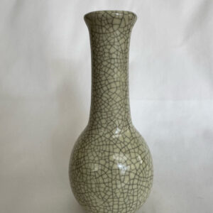 Vintage Small Art Pottery Ceramic Crackle Glazed Vase