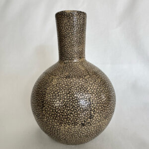 Vintage Small Art Ceramic Shark-Skin-like Glazed Vase