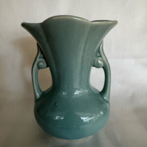 McCoy Light Blue Double-Handled Amphora Ceramic Vase
