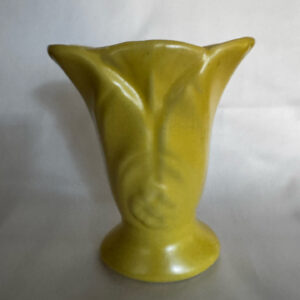 Gilner Pottery, CA, vintage yellow ceramic bud vase