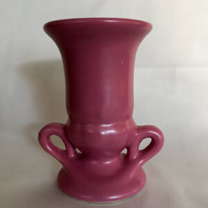 Vintage Abingdon Art Pottery Matte Pink Vase