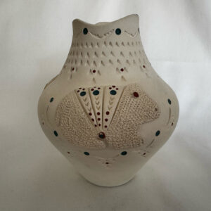 Native American Acoma Whiteware Pottery Vase