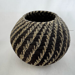 Vintage Small Basket pot by Heysa of Irwin, Idaho